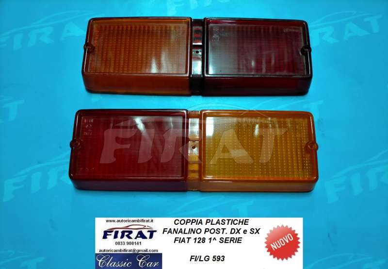 PLASTICA FANALINO FIAT 128 1 SERIE POST.DX E SX (593)